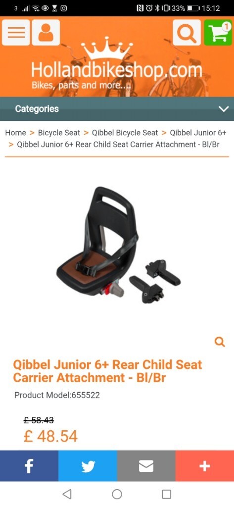 qibbel junior bike seat